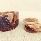 Natural Edges Branch Decorative Wooden Natural Coaster set, Rustic Wedding Decor Natural Edges Branch Decorative Wooden Natural Coaster set, Rustic Wedding Decor