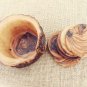 Decorative Wooden Natural Coaster set, Rustic Wedding Decor gift Rustic Wooden C