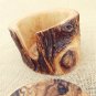 Decorative Wooden Natural Coaster set, Rustic Wedding Decor gift Rustic Wooden C