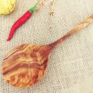 Hand-carved Wooden Rounded Head Spoon Ladle 9.4 Inch, kitchen Utensil made of Ol Hand-carved Wooden Rounded Head Spoon Ladle 9.4 Inch, kitchen Utensil made of Ol