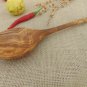 Hand-carved Wooden Rounded Head Spoon Ladle 9.4 Inch, kitchen Utensil made of Ol