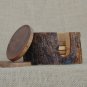 Custom Coaster set with Rustic Holder, Natural Edges Olive Wood Coaster set, Per