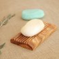 Wooden Rectangular Soap Holder 5.1 X 3.1 Inch / Bathroom Olive Wood Soap Dish