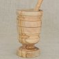 Olive Wood Exotic Rustic Wood Mortar and Pestle 7 inches High, Rustic Wedding Gi