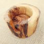 Kitchen Coaster set with Rustic Holder, Personalized Natural Edges Olive Wood Co