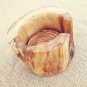 Kitchen Coaster set with Rustic Holder, Personalized Natural Edges Olive Wood Co