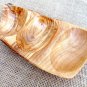 Olive Wood Hand Carved Rustic Bowl 6.7 X 3.5 X 1 Inch / Wooden Rustic Wedding Ta