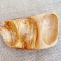 Olive Wood Hand Carved Rustic Bowl 6.7 X 3.5 X 1 Inch / Wooden Rustic Wedding Ta