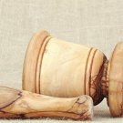 Herb Grinder from Olive Wood 3.8 inches Diameter, Exotic Rustic Wood Mortar and Herb Grinder from Olive Wood 3.8 inches Diameter, Exotic Rustic Wood Mortar and