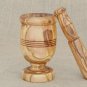 Olive Wood Exotic Rustic Wood Mortar and Pestle 6.3 inches High, Rustic Wedding