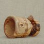 Olive Wood Exotic Rustic Wood Mortar and Pestle 4 inches Diameter, Rustic Weddin
