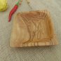 Wooden Snack Tray 4.7 X 4.5 Inch, Olive Wood square Serving Candy Walnut Bowl Di