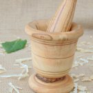 Olive Wood Rustic Mortar and Pestle 4 inch, garlic grinder, herb grinder, Weddin