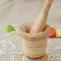Olive Wood Rustic Mortar and Pestle 4 inch, garlic grinder, herb grinder, Weddin