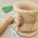 Herb Grinder from Olive Wood 4 inches, Exotic Rustic Wood Mortar and Pestle, Rus Herb Grinder from Olive Wood 4 inches, Exotic Rustic Wood Mortar and Pestle, Rus