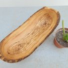 Natural Edge Rustic Wood Serving Bowl 11.2 X 5 X 3.3 Inches, Olive Wood Boat Sha Natural Edge Rustic Wood Serving Bowl 11.2 X 5 X 3.3 Inches, Olive Wood Boat Sha