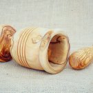 Spice Herb grinder 6 inches high, Rustic Wooden Mortar and Pestle, Rustic Weddin