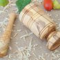 Rustic Olive Wood Mortar and Pestle 3.4 inches / 8.8 cm, Rustic Kitchen Table We