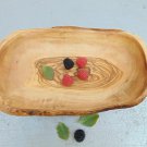 Handcrafted Wooden Rustic Serving Bowl 9.2 X 6 X 2.7 Inch, Hand carved Olive Woo Handcrafted Wooden Rustic Serving Bowl 9.2 X 6 X 2.7 Inch, Hand carved Olive Woo