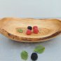 Handcrafted Wooden Rustic Serving Bowl 9.2 X 6 X 2.7 Inch, Hand carved Olive Woo
