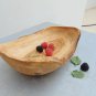 Handcrafted Wooden Rustic Serving Bowl 9.2 X 6 X 2.7 Inch, Hand carved Olive Woo