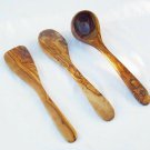 Set of 3 Olive Wood small Utensils : 1 Spatula, 1 Ladle, 1 Spoon / Olive Wood Ut Set of 3 Olive Wood small Utensils : 1 Spatula, 1 Ladle, 1 Spoon / Olive Wood Ut