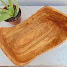 Olive Wood Boat Shaped Salad Fruits Bowl 11.2 X 7.8 X 6.3 Inches, Natural Edge R Olive Wood Boat Shaped Salad Fruits Bowl 11.2 X 7.8 X 6.3 Inches, Natural Edge R