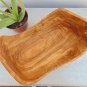 Olive Wood Boat Shaped Salad Fruits Bowl 11.2 X 7.8 X 6.3 Inches, Natural Edge R