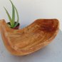 Olive Wood Boat Shaped Salad Fruits Bowl 11.2 X 7.8 X 6.3 Inches, Natural Edge R