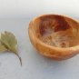 Hand carved Olive Wood rounded Rustic Bowl 6.5-inch Diameter, 3.1-inch High, Han