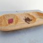 Olive Wood Rustic Bowl Tray Dish 11.2 X 5.5 X 1.2 Inch / Wooden Nuts Dried Fruit