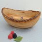 Natural Edge Rustic Wood Serving Bowl 8.4 X 6.7 X 3.6 Inches, Olive Wood Boat Sh