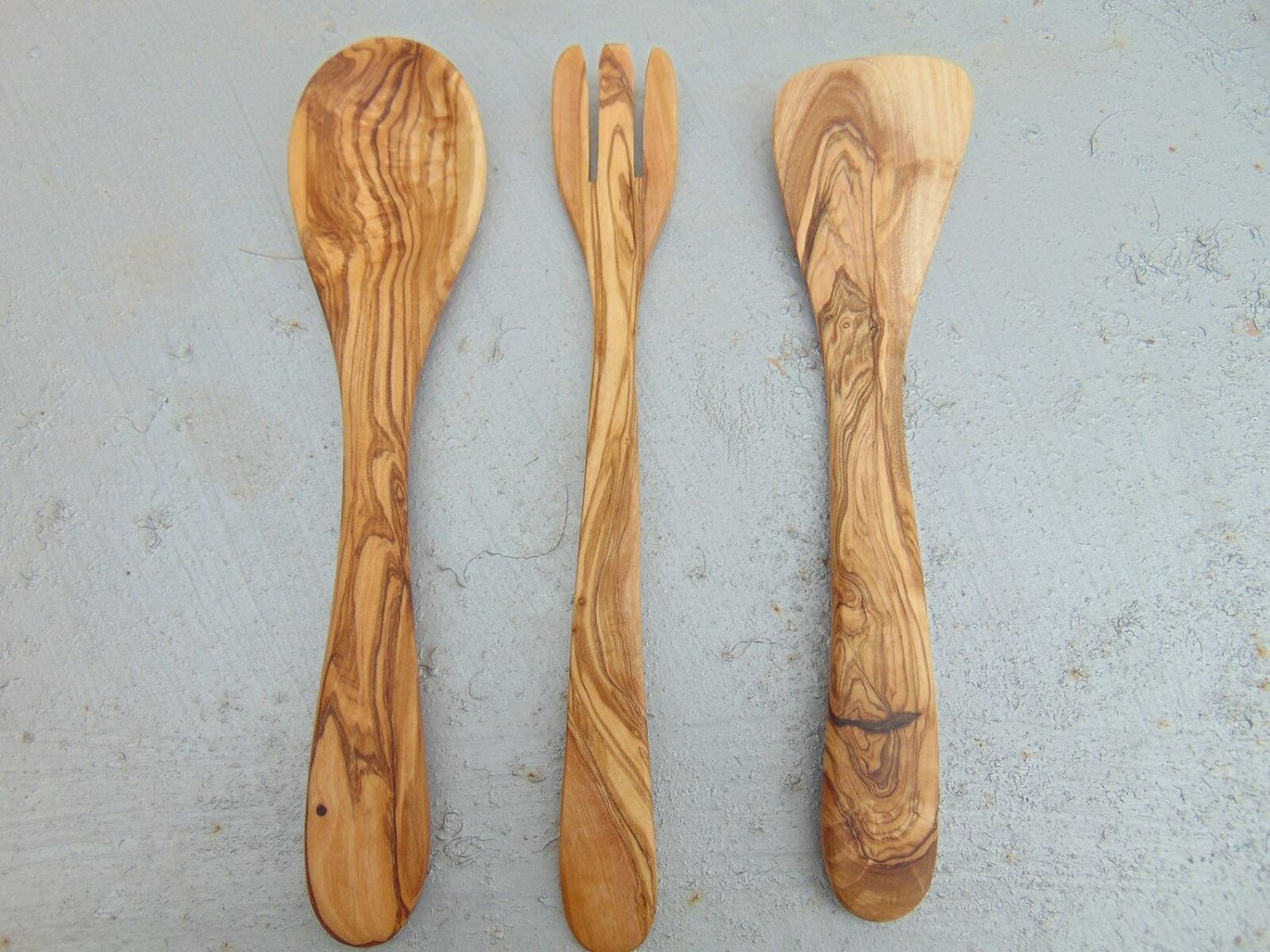 Olive Wood Utensils Set 10 2 Inch Consists Of 1 Spatula 1 Spoon 1   5e42533b3b7fe 266147b 