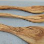 Olive Wood Utensils Set 10.2 inch | Consists of 1 Spatula, 1 Spoon, 1 Fork | Wed