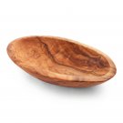 Olive Wood Hand-carved Boat Shaped Bowl / Wooden Handcrafted Small Bowl