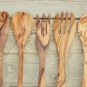 Exotic & Unique Olive Wood Utensils Set 12 inch / Wooden Kitchen Utensils Set