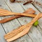 Handcrafted Olive Wood Spatula Set , Olive Wood Pie Server, 12 / 10 inch spatula