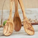 Wood 7-inch Eating Spoon Set / Three Olive Wood Small Kitchen Utensils set Wood 7-inch Eating Spoon Set / Three Olive Wood Small Kitchen Utensils set