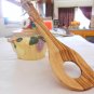 Olive Wood Medium 12 Inch Sauce Spoon with Hole / Kitchen Cooking Utensil