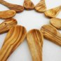 Olive Wood Olive Wood small coffee sugar tea spoon set, Set of 10 coffee spoons