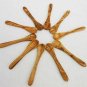 Olive Wood Olive Wood small coffee sugar tea spoon set, Set of 10 coffee spoons