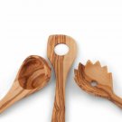 Olive Wood Kitchen Utensils Set / Wooden Serving Utensils / Spaghetti Spoon