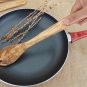 Rustic Olive Wood Spoon Fork 12 inch / Wooden Kitchen Cooking Serving Spork