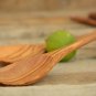 7 inch Wooden Eating Spoon Set / Olive Wood Kitchen Utensils / Ice-cream Spoon