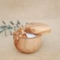 Olive Wood Salt Keeper Box Holder Pot Jar, Spice Keeper, Sugar Pot , Salt Cellar