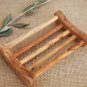 Rustic Rectangular Bathroom Wooden Soap Dish 5.1 X 3.1 Inch / Wood Soap Holder