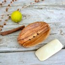 Wooden Oval Soap Dish 4.8 inch X 3 inch / Olive Wood Soap Holder Wooden Oval Soap Dish 4.8 inch X 3 inch / Olive Wood Soap Holder
