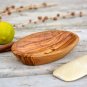 Wooden Oval Soap Dish 4.8 inch X 3 inch / Olive Wood Soap Holder