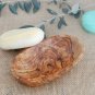 Wooden Oval Soap Dish 4.8 inch X 3 inch / Olive Wood Soap Holder