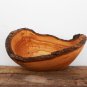 Hand carved Wooden Rustic Bowl / Olive Wood Handcrafted Natural Edge Bowl